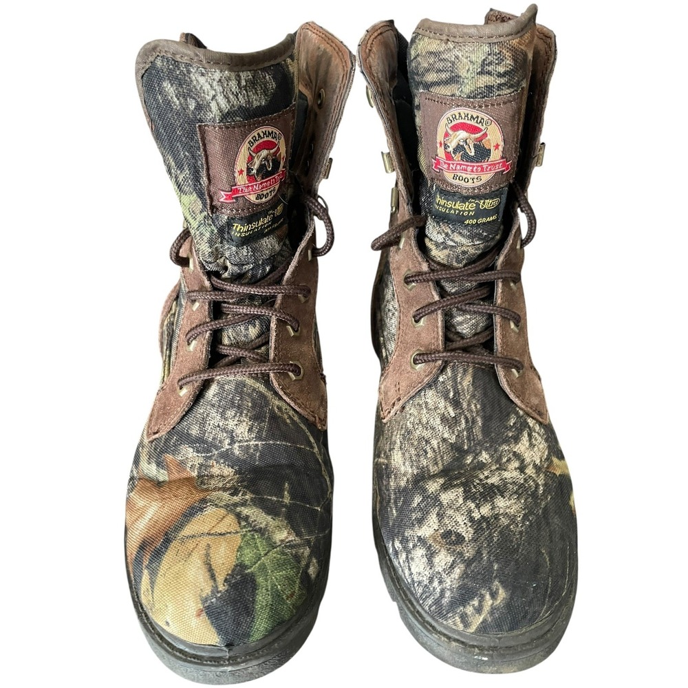 BRAHMA HUNTER Camo Thinsulate Ultra‎ Insulation Waterproof Boots Size 7.5